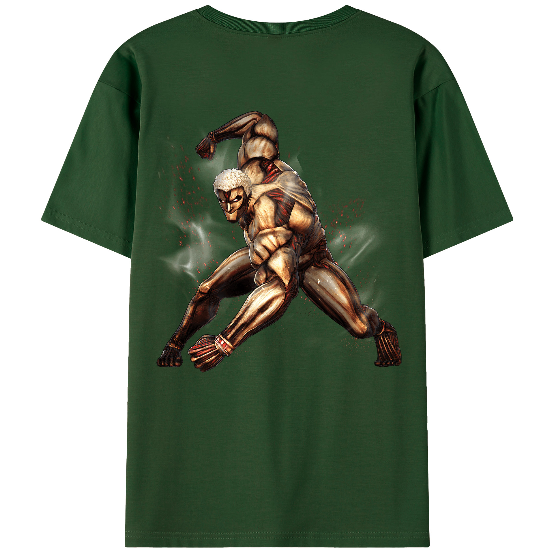 （画像用） 進撃の巨人 Attack on Titan 綿100％半袖Tシャツ（背面プリント）